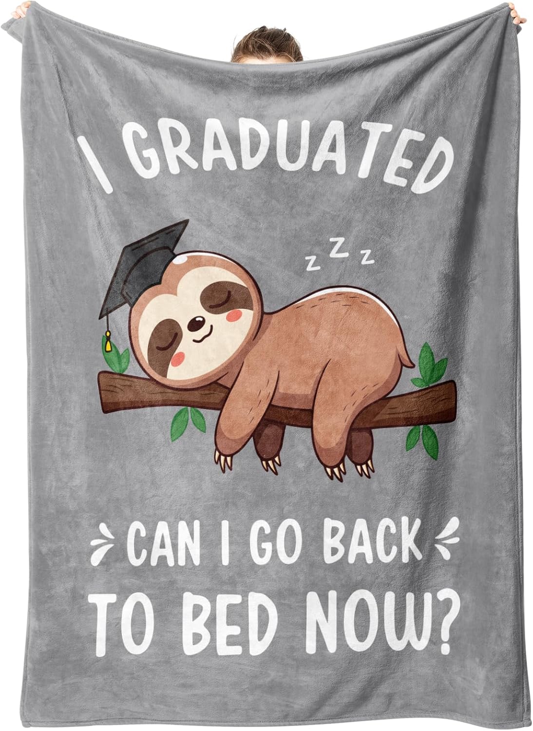 Funny Graduation Throw Blanket